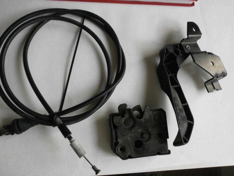 Find BMW E30 HOOD RELEASE HANDLE LEVER COMPLETE KIT 318iS 318i 325i