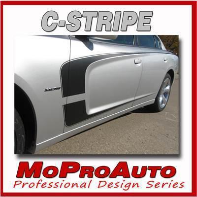2014 pro grade 3m vinyl dodge charger c-stripe scallop side decals graphics n12