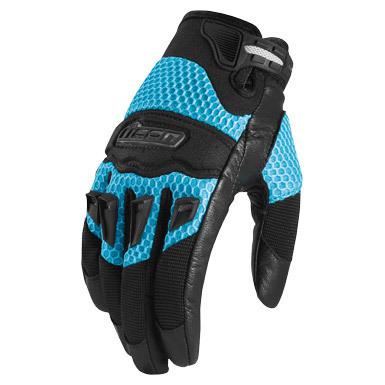 Icon glove womens 29er light blue md 3302-0155