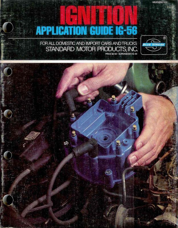 Find 1985 or 1986 STANDARD Blue Streak Ignition Application Guide IG56