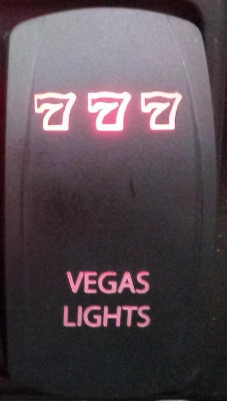 Vegas lights utv led backlit marine switch polaris ranger  xp ranger crew  hd 