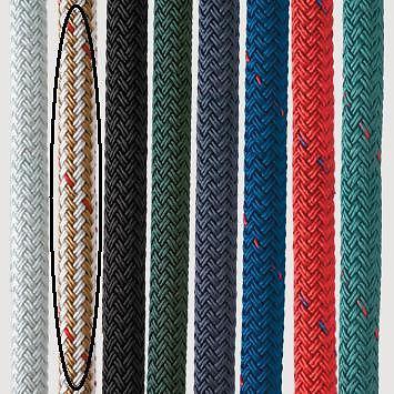 1/2" dock line, new england nylon double braid, blue, pre cut 40' 