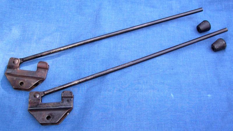 ● 1939-1950 dodge truck hood prop rods + nos rubber ● vintage pickup power wagon
