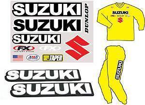 Factory effex iron on rider gear kit suzuki