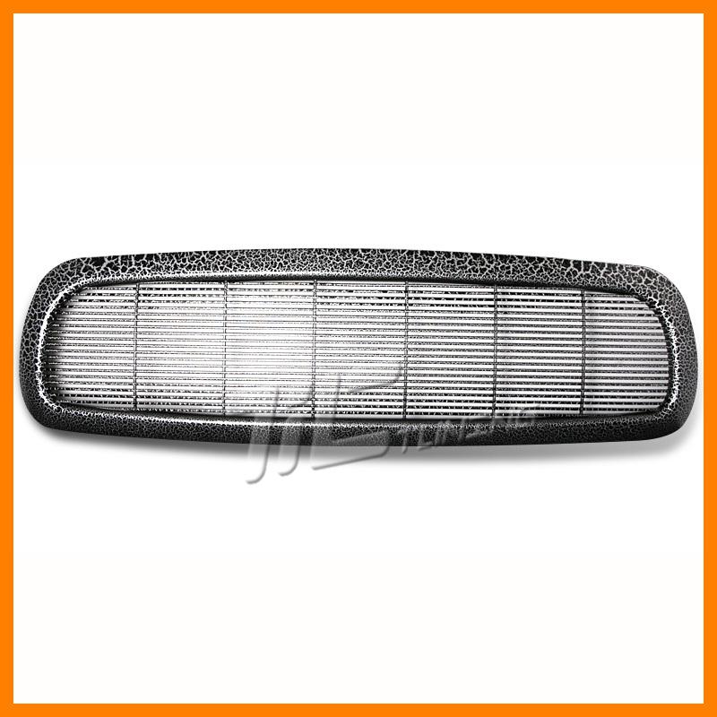 97-04 dodge dakota pickup black front grille upper grill leopard skin pattern