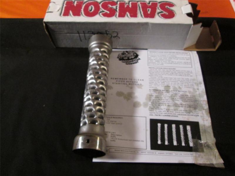 Find SAMSON A118 EXHAUST BAFFLE 1 3/4" X 10" FITS 2 1/4" PIPE in