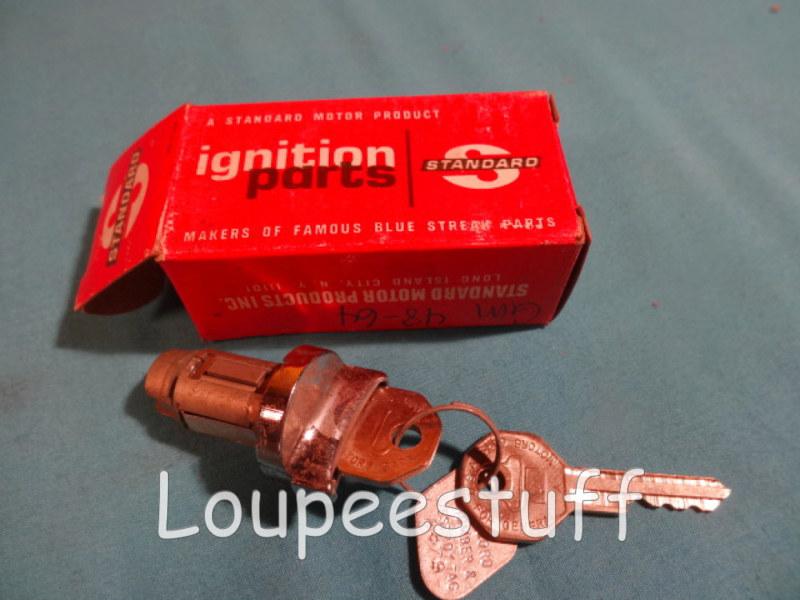Find STANDARD LOCK CYLINDER & KEYS US21L 1949 64 CHEVY BUICK GMC G343