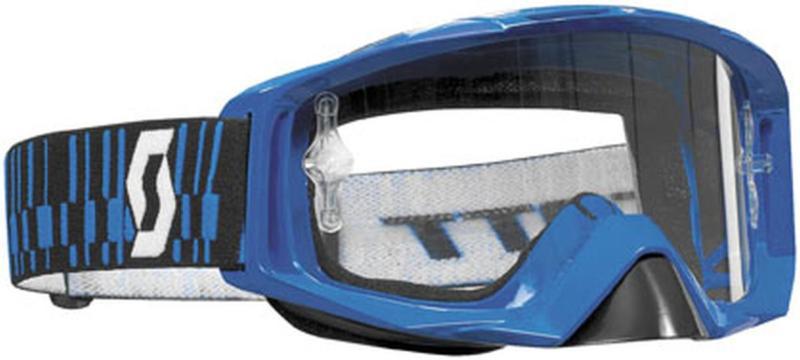 New scott tyrant w/ clear works lens adult goggles, blue, one size