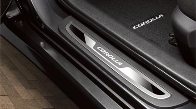 2009-2013 toyota corolla oem door sill enhancements genuine toyota accessory