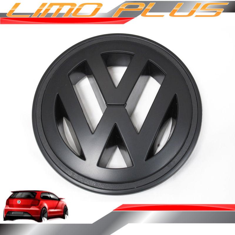Matte black front emblem badge vw volkswagen passat b6 r36 cc 05 - 10 vw19