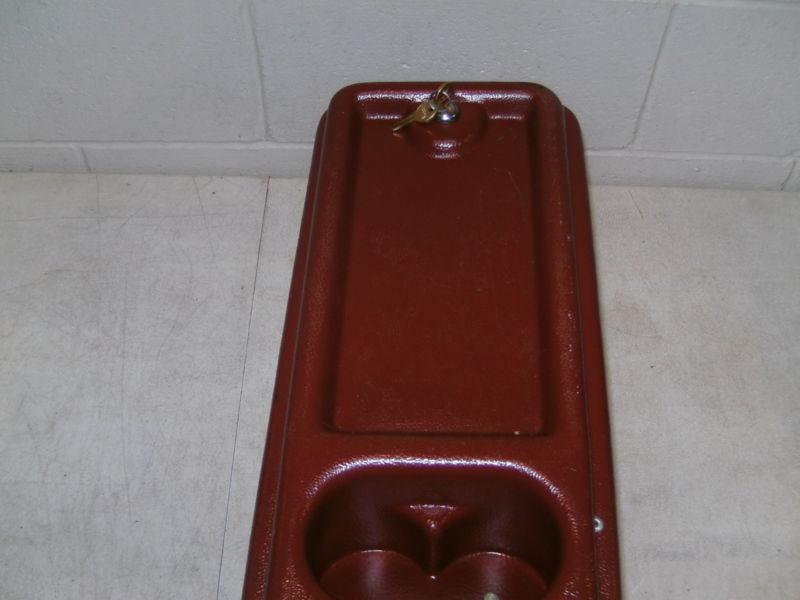 AMC OEM Jeep CJ Locking Center Console GARNET RARE NICE ! , US $299.00, image 5