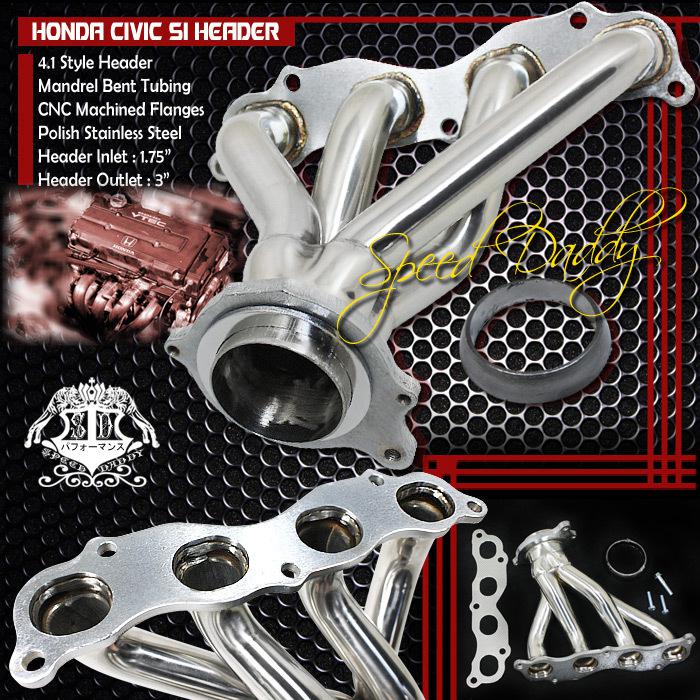 4-1 ss racing manifold header/exhaust 06-09 honda civic si 2.0l k20z3 ka20z3 fg2