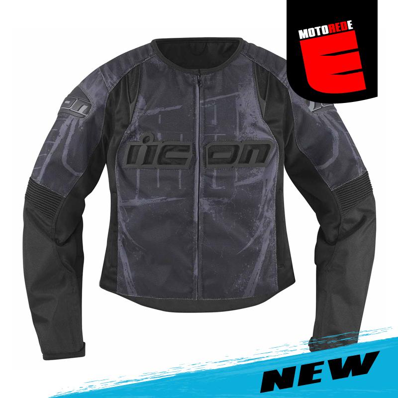Icon overlord womens type 1 motorcycle textile jacket black xlarge xl