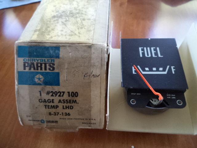 Nos mopar fuel gauge 69 dodge monaco or polara 