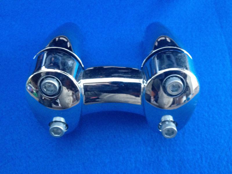 Genuine 2013 harley 1" handlebar 3.5" chrome riser sportster dyna softail tour