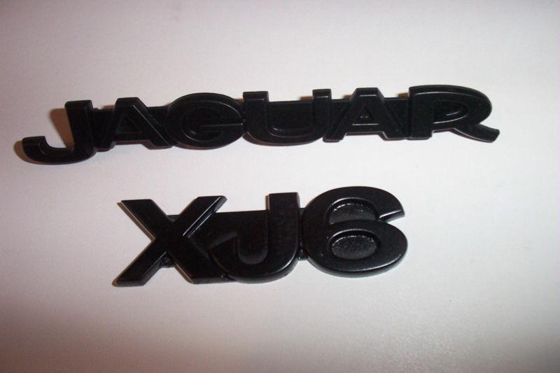 Jaguar xj-6 series (3) '80-'87 trunk emblems / good used condition