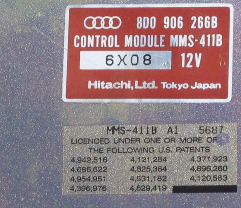 97 audi a4 a6 2.8l v6  quattro engine computer ecu ecm 80906266b