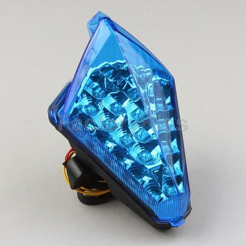 New integrated led tail+turn light for yamaha yzf r1 07 08 blue