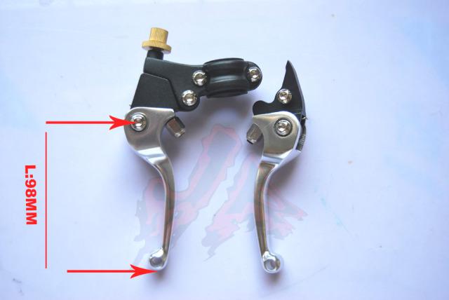 Silver unbreakable clutch brake lever for crf50 xr50 pit dirt bike short model