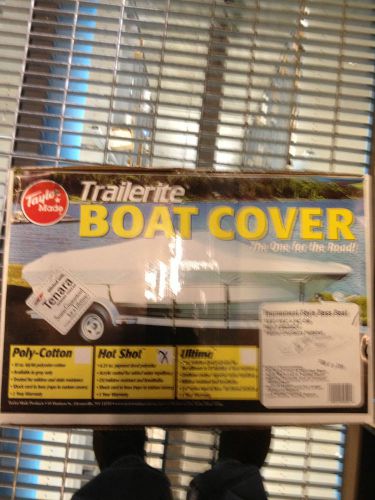 Taylor made tourny bass boat cover,16.5-17.4'l,88" beam,outboard,hot shot poly
