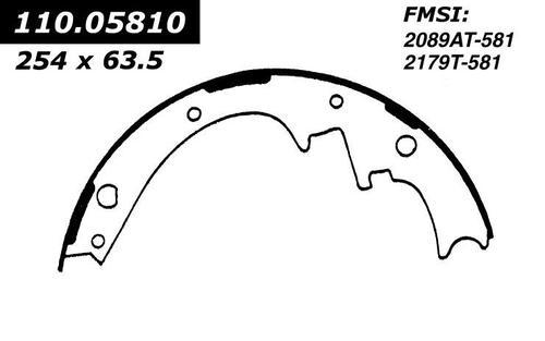 Centric 112.05810 brake pad or shoe, rear-severe duty brake shoes