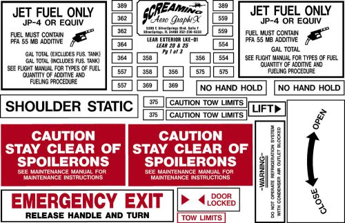 Learjet 20, 25 series exterior kit free shipping us only