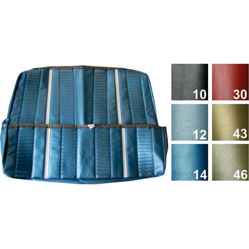 Pui 67xs14c rear seat cover 1967 chevy ii/nova ss coupe bright blue