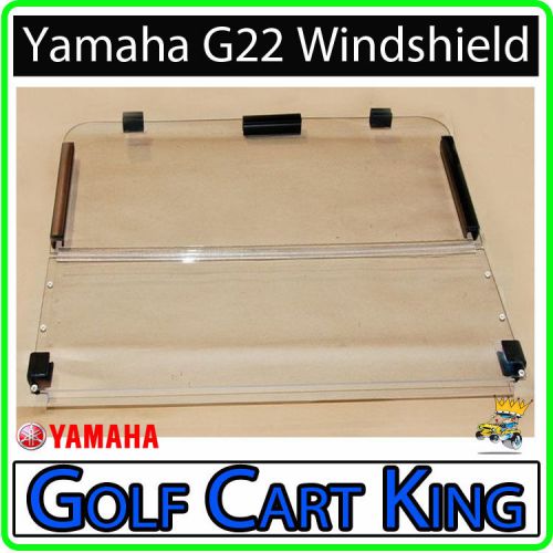 Yamaha g22,gmax golf cart (clear) folding flip impact modified windshield