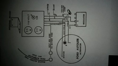 Power inverter 120 volt car altenator conversion plans