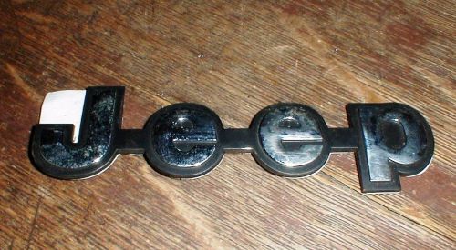 2 original amc jeep name emblem badge j-e-e-p letters 5" wrangler-cj-wagoneer