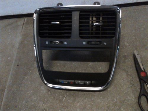 11-13 dodge caravan radio climate control dash trim bezel