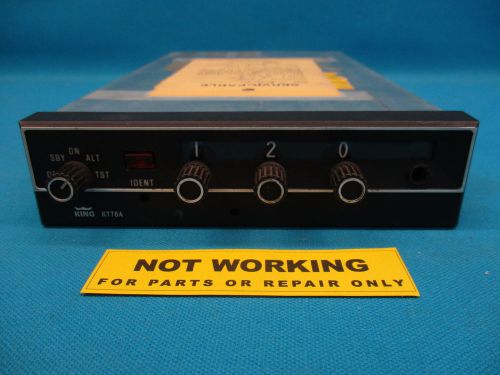 King kt76 atc transponder 14v 12v pn: 066-1034-00  for parts or repair (16767)
