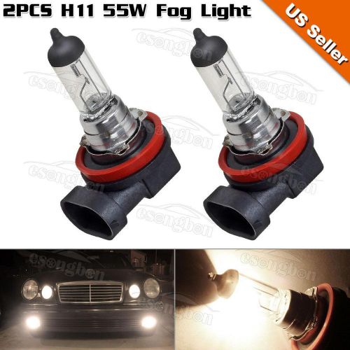 1pair 55w standard halogen h11 fog driving light 4000k for buick 2004-2009
