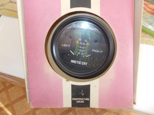 Nos vintage arctic cat snowmobile dual head tempature gauge kit 0134-946