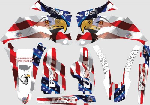 2007-2011 yamaha wrf 450 wrf450 graphics decals shrouds rear fender sticker
