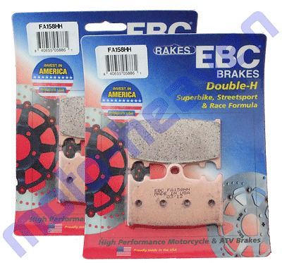 Kawasaki ebc fa158hh front brake pads zx6 r zx600 zx6r zx 600 9r zxr750 zxr 750