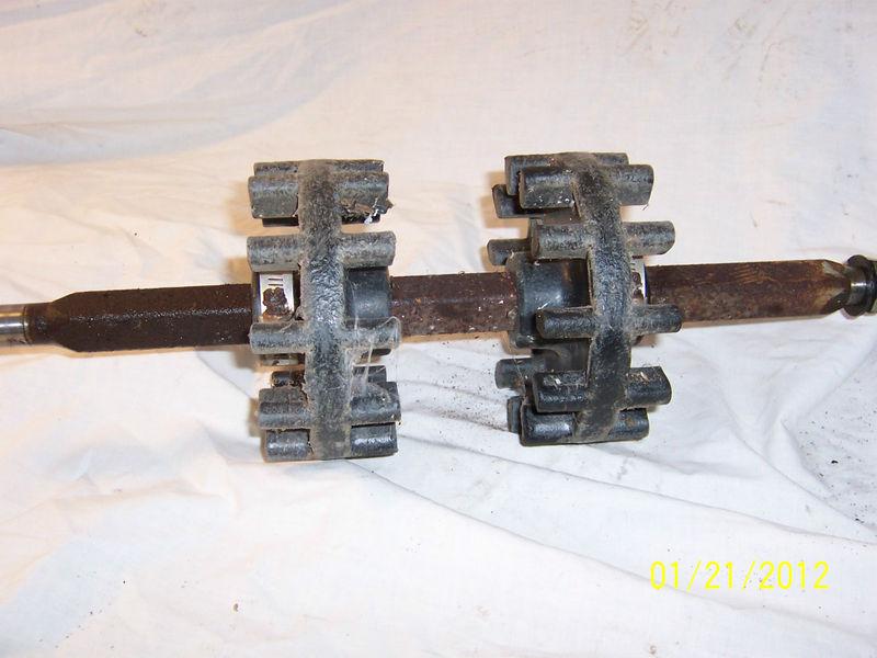 Yamaha enticer et340 front drive axle and wheel sprockets