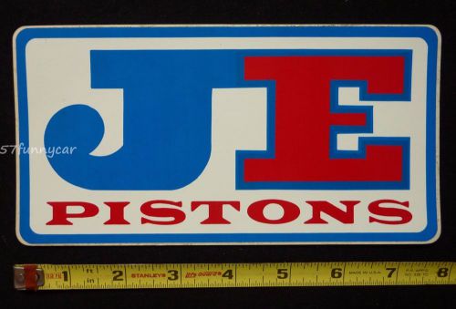 Je pistons 7 5/8&#034; decal sticker~original vintage~nhra drag racing atv off road