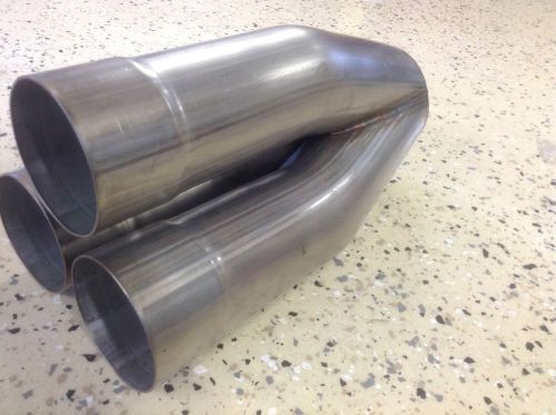 3-1 304 stainless merge collector, 3&#034; inlet 4&#034; 4.0&#034; out header exhaust
