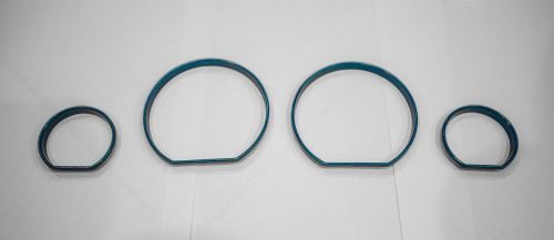 Bmw e46 m3 323i 325i 328i 330i gauge instrument cluster rings blue