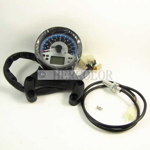Lcd digital motorcycle scooter speedometer gauge odometer w/ usb port ffd-45