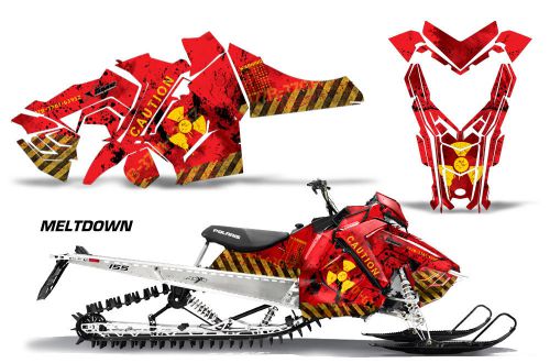 Amr racing sled wrap polaris axys sks snowmobile graphics sticker kit 2015+ melt