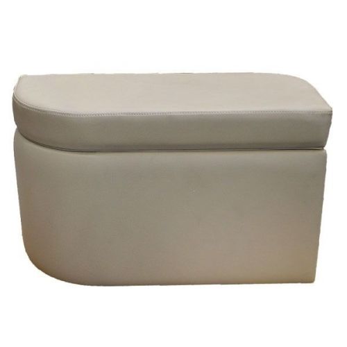 Bennington tan 28 1/2 x 17 1/2 inch vinyl boat storage bench hatch console