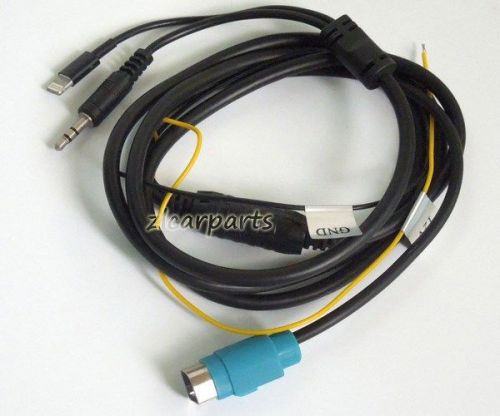 Car aux cd audio charging cable for alpine kce-237b iphone 5 5s 5c 6 6s plus