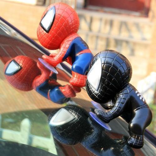 2pcs auto part spider-man doll lovely car accessories