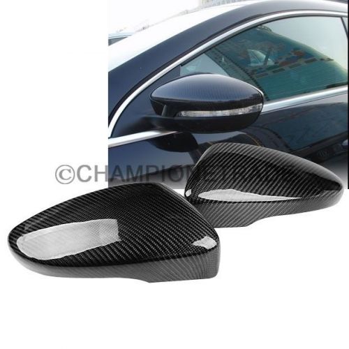 Carbon fiber side door rear view mirror cover for 08-12 vw passat cc scirocco t