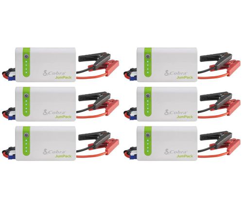 (6) cobra jumpack 400 amp car jump starter &amp; mobile device chargers | cpp-7500
