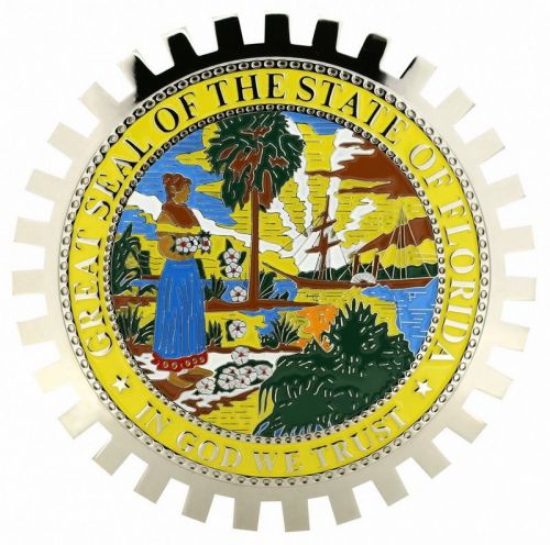 Florida crest-car grille emblem badge new