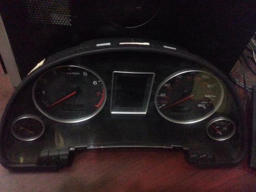 Audi audi a4 speedometer (cluster), exc. conv; thru vin 100000, mph, w/o navig