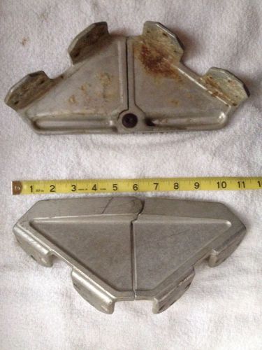 Vintage pair (2) cast aluminum boat seat hinges